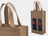 Sac Bouteille Publicitaire Jute pour 2 bouteilles vin - LAVINI20