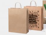 Sac Kraft Publicitaire - 32 x 12 x 40 cm - GRAND SAC - PSK3