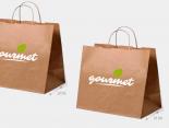 Sac Publicitaire traiteur soufflets 30 x 18 x 29 cm - TAKEAWAY60