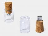 Clé Usb Publicitaire écologique liège flacon verre - LGUB16