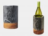 Seau à vin Publicitaire en marbre et bois - ELEGANCE58