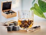 Coffret verres à whisky Publicitaire cube pierre pince - WKWD80