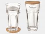 Verre Publicitaire couvercle bois 30 Cl - GODIS77