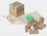 Jeu Publicitaire bois puzzle bois cube 4 x 4 x 4 cm - PZWD17