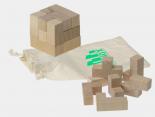 Jeu Publicitaire bois puzzle bois cube 4 x 4 x 4 cm - PZWD17
