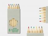 Boîte crayons couleurs Publicitaire - 6 crayons - GOYA90