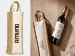 Sac bouteille de vin Publicitaire jute - DIONY35