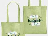 Tote Bag Publicitaire sac coton recyclé vert - ERWIN140