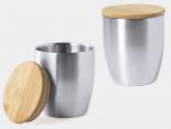 Mug Publicitaire inox couvercle bois 280 ml - KUPA280