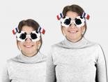 Lunettes ballon de foot drapeau France grossiste - VICKI89