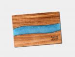 Planche en bois Publicitaire bois acacia et résine - DIJON30