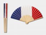 Eventail Publicitaire France tricolore bleu blanc rouge - CLOVIS21