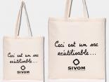 Sac Coton Imprimé publicitaire écru - NATUREO42