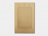 Porte Badge Publicitaire carton kraft 9 x 14 cm - ECPB15