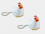 Porte-clés Coq Antistress Publicitaire poule - PCPOUL1