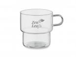 Mug publicitaire en verre transparent avec anse - VERRO57