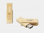 Clé USB Publicitaire en Bois Naturel Personnalisable - USB192