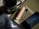 Porte-clés lampe torche rechargeable en bois de hêtre  - LED5WA