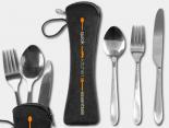 Set de couverts réutilisables publicitaire en acier inoxydable - SET3AC