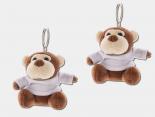 Porte-clés peluche singe publicitaire avec t-shirt - LEO45
