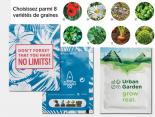 Sachet publicitaire en papier blanc avec graines - SECO26