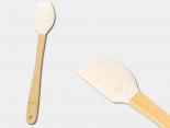 Spatule Maryse publicitaire en bambou et silicone - SMB22