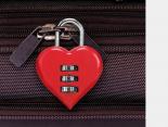 Cadenas personnalisé Coeur rouge à code - CO22