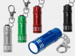 Porte-clés lampe LED publicitaire en aluminium recyclé - PC-LED-55