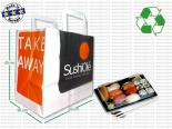 Sacs Kraft Traiteur Publicitaire take away - 26 x 18 x 25 cm - TKAW25