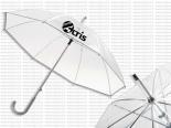 Parapluie Transparent Publicitaire poignée courbe - ISE101