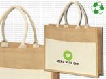 Sac Shopping Toile de Jute Publicitaire 45 x 35 x 12 cm - TJTP95