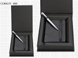 Nino Cerruti 1881 - Stylo bille Mini zoom Black + Carnet Note A7