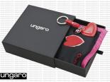 Ungaro - Porte-clefs Cuore + Foulard soie Cuore