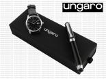 Ungaro - Stylo roller Todi + Montre Ezio Black