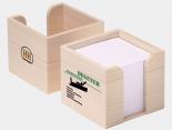 Bloc Cube Papier Publicitaire bois naturel - ZACK98