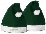 Bonnet de Père Noël Vert - Grossiste Bonnets de Noël Vert - BNVT84