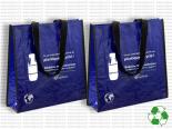 Grossiste sacs réutilisables Publicitaires bleu - 38 x 38 x 12.5 cm - NVSC38
