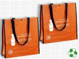 Sac shopping Publicitaire recyclé Orange - 38 x 38 x 12.5 cm - SCOR40