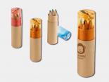 Boite 6 Crayons de Couleur Publicitaire taille crayons - ALMA11