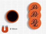 Magnet Publicitaire Dur Pas cher - 30 mm - Orange