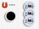 Impression Magnet Publicitaire Rigide Rond Pas cher - 30 mm - Blanc