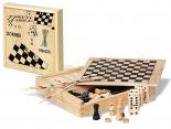 Set jeux de société Publicitaire bois - KTGM04