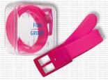 Ceinture Publicitaire en silicone rose