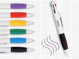 Stylo Publicitaire 4 couleurs grip couleur - GRIPEO4