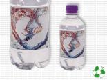 Bouteilles d'eau Personnalisées Violet - Quadri - 330 ml