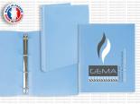 Classeurs Personnalisables Bleu format A4 - CLASEOBL3