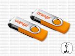 Clé Usb Publicitaire Orange - USBNJ3