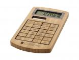 Calculatrice Solaire Publicitaire - Bois Bambou - CS11