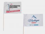 Drapeaux Publicitaires Polyester manche bois - 45 x 30 cm - DPGD4