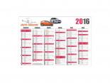 Calendrier Personnalisé 2024 - 30 x 21.5 cm - rouge - CP2021